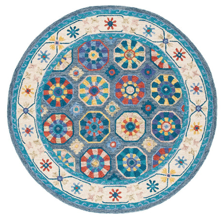 Safavieh Metro Met116M Blue/Ivory Rugs.
