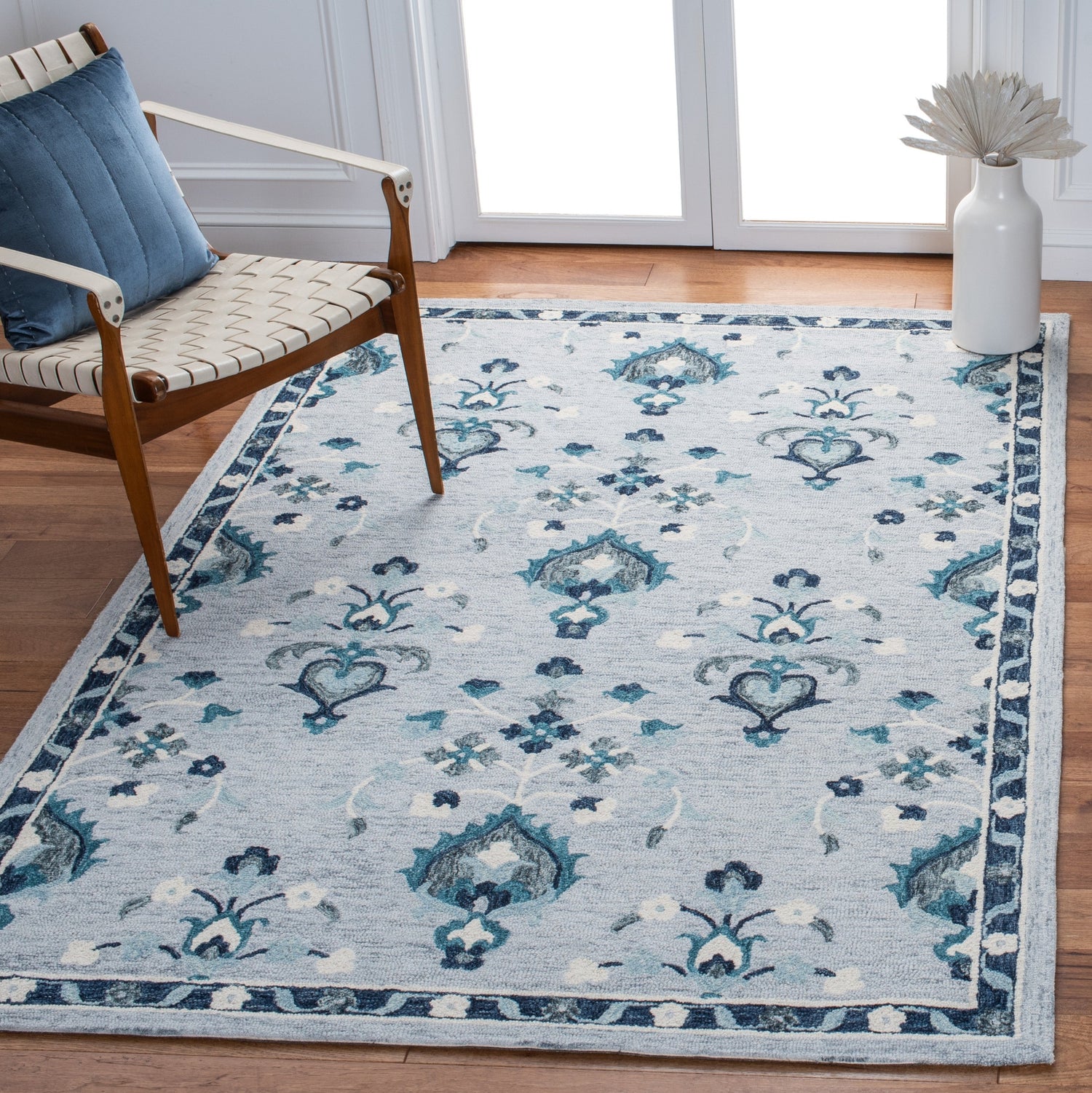 Safavieh Metro Met121M Blue/Ivory Rugs.