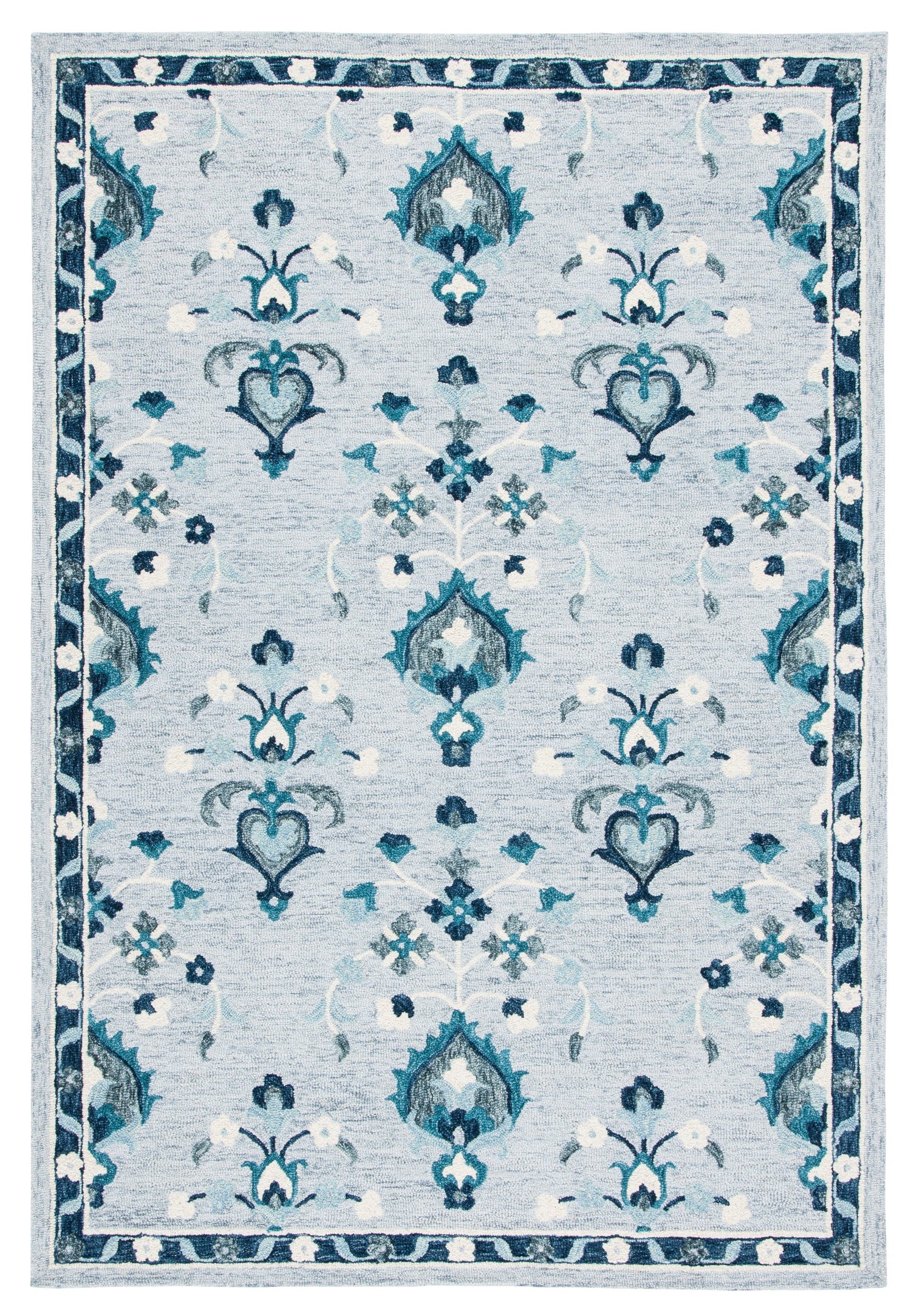 Safavieh Metro Met121M Blue/Ivory Rugs.