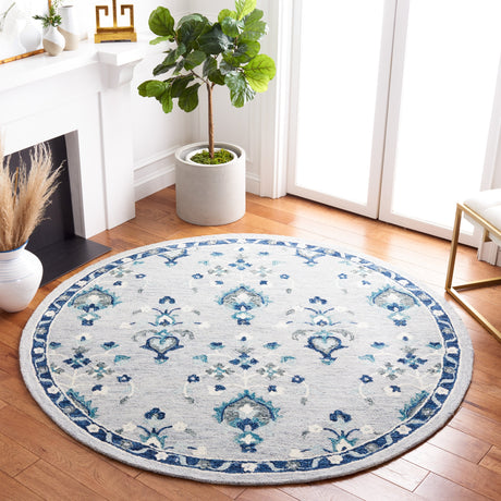 Safavieh Metro Met121M Blue/Ivory Rugs.