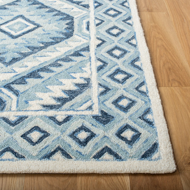 Safavieh Metro Met123M Blue/Ivory Rugs.