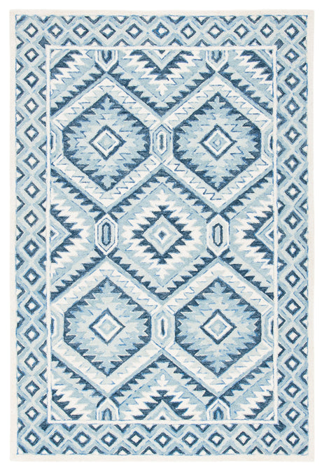 Safavieh Metro Met123M Blue/Ivory Rugs.