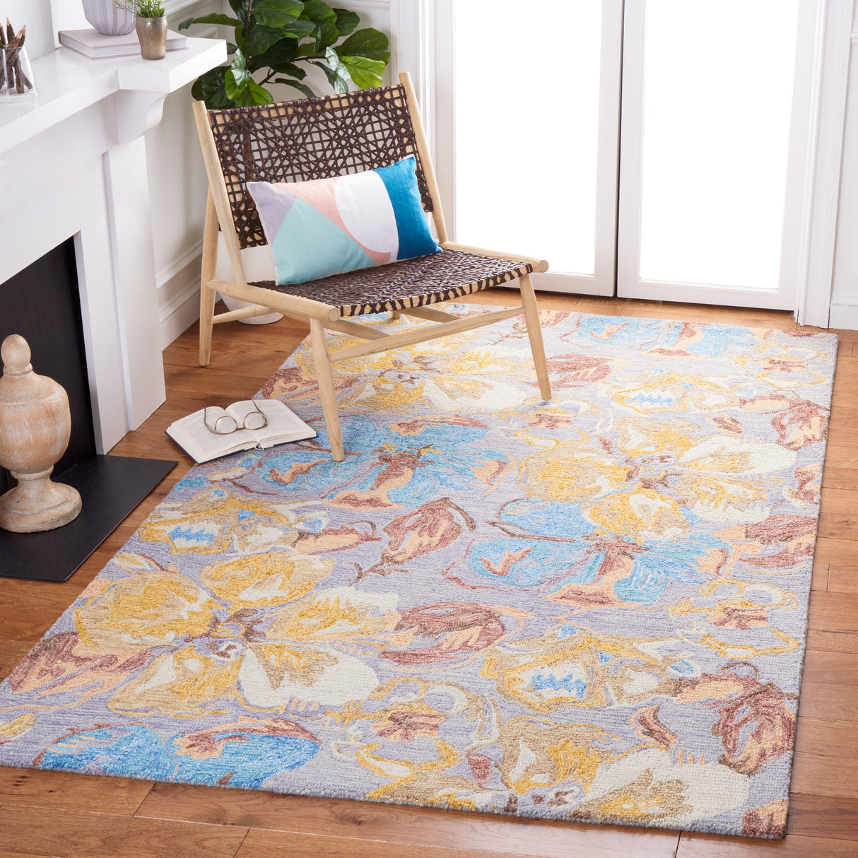 Safavieh Metro Met250F Grey/Yellow Rugs.