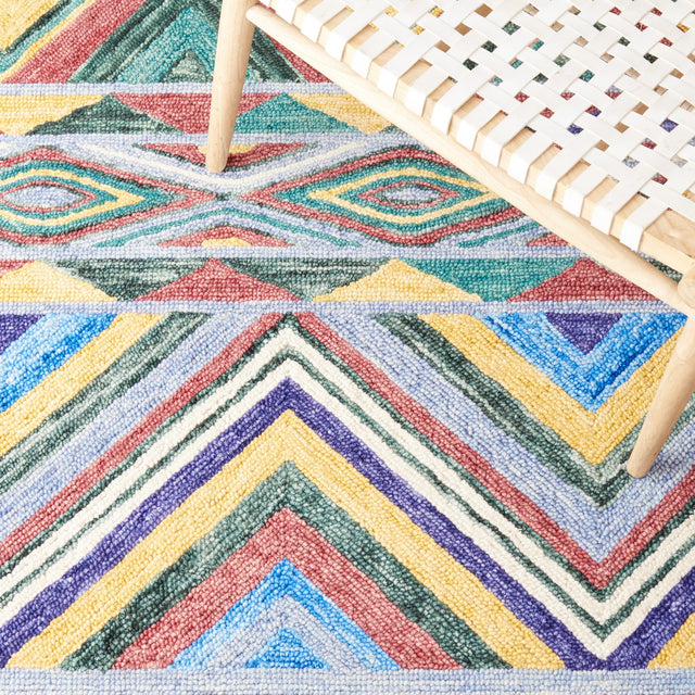 Safavieh Metro Met251Q Red/Blue Rug.