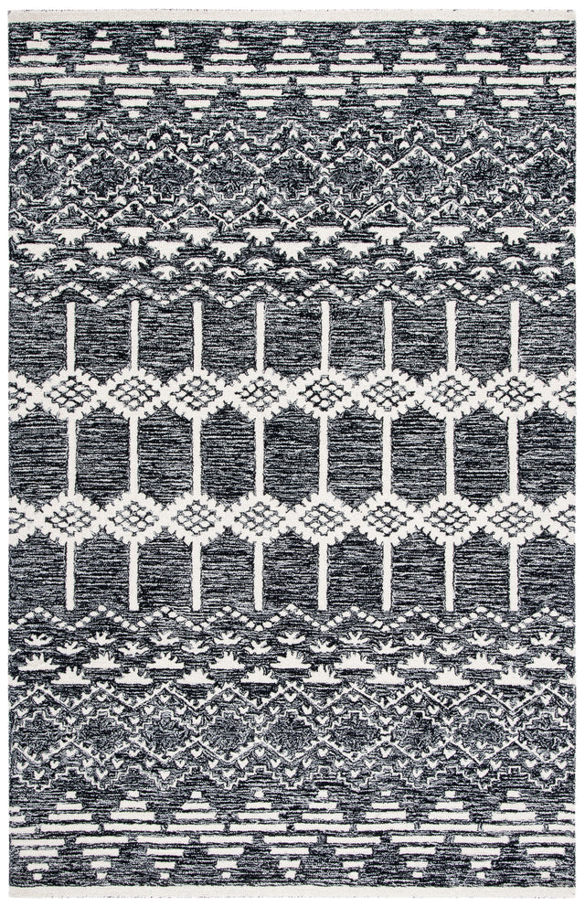 Safavieh Metro Met253Z Black/Ivory Rug.