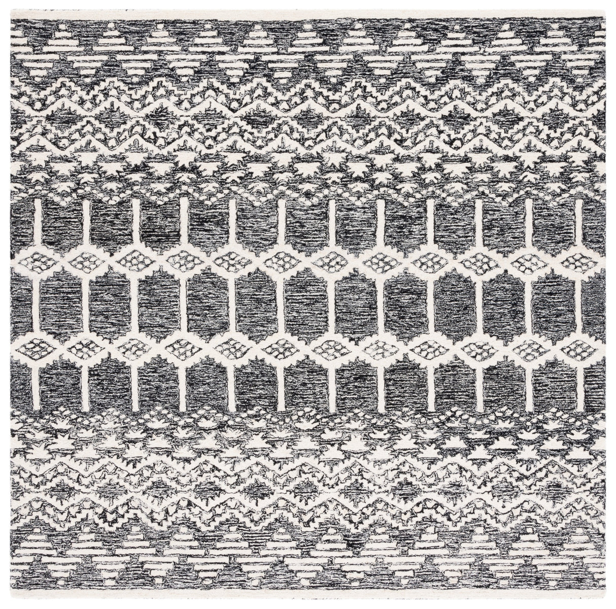 Safavieh Metro Met253Z Black/Ivory Rug.