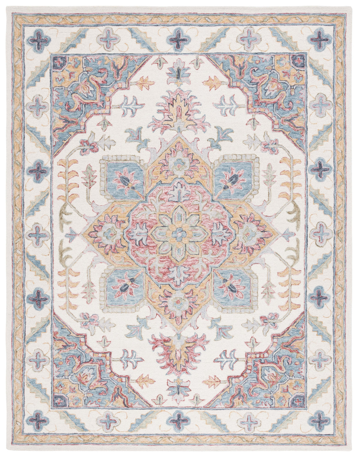 Safavieh Metro Met352A Ivory/Rust Rug.