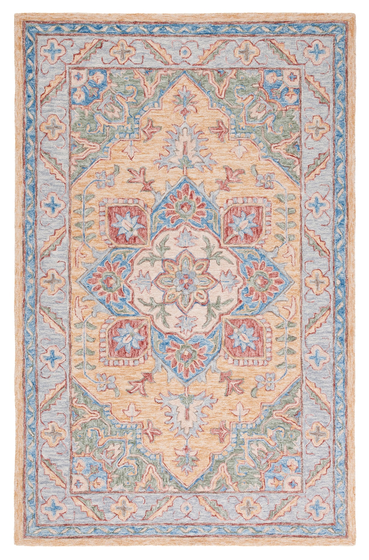 Safavieh Metro Met352C Yellow/Rust Rug.