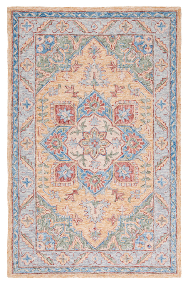 Safavieh Metro Met352C Yellow/Rust Rug.