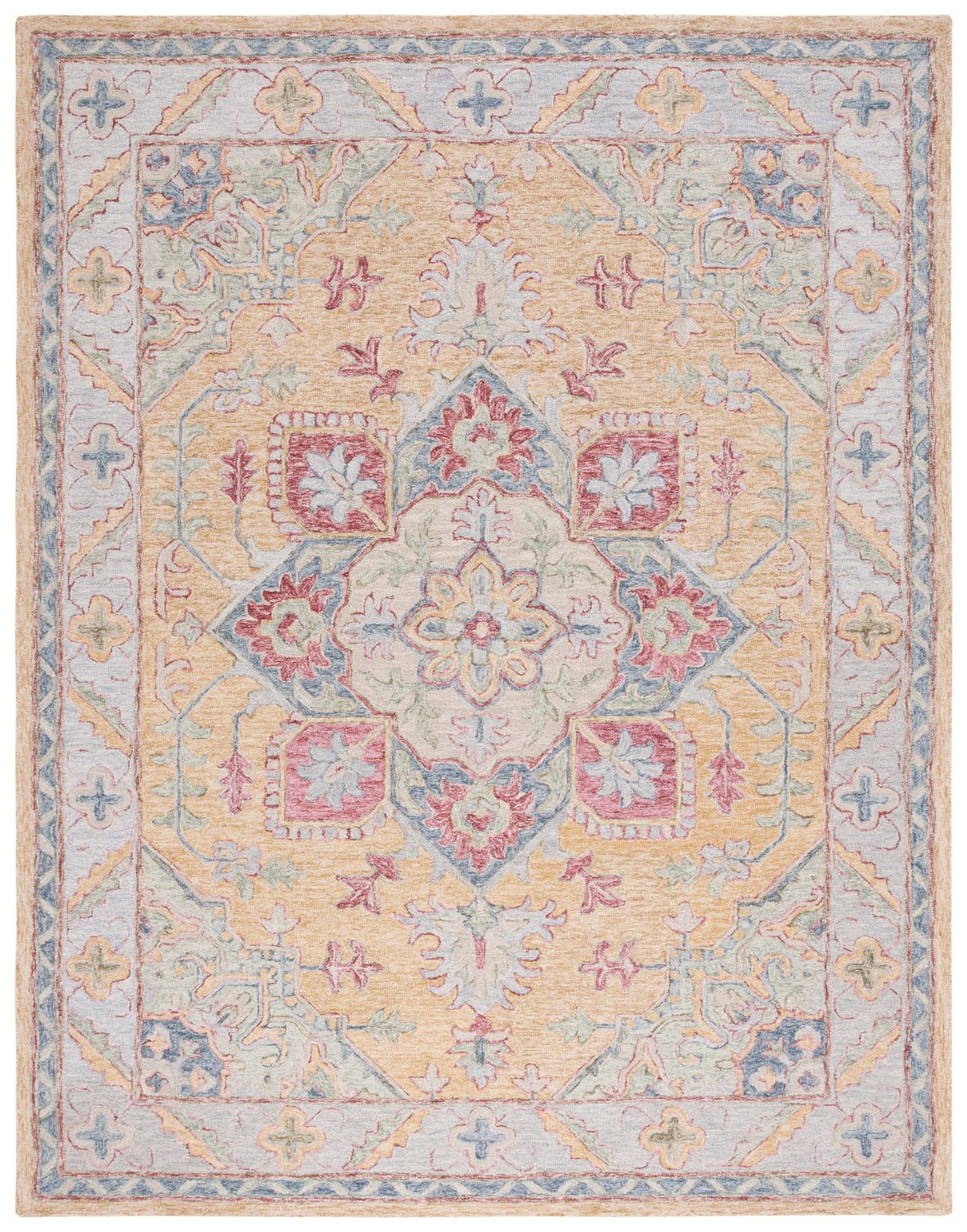 Safavieh Metro Met352C Yellow/Rust Rug.
