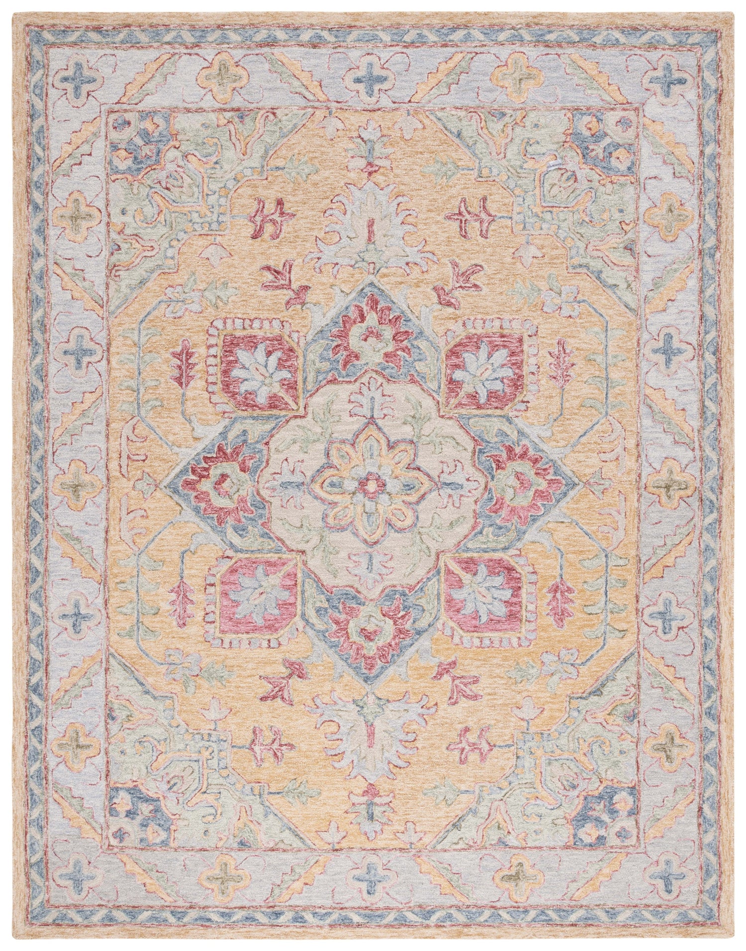 Safavieh Metro Met352C Yellow/Rust Rug.