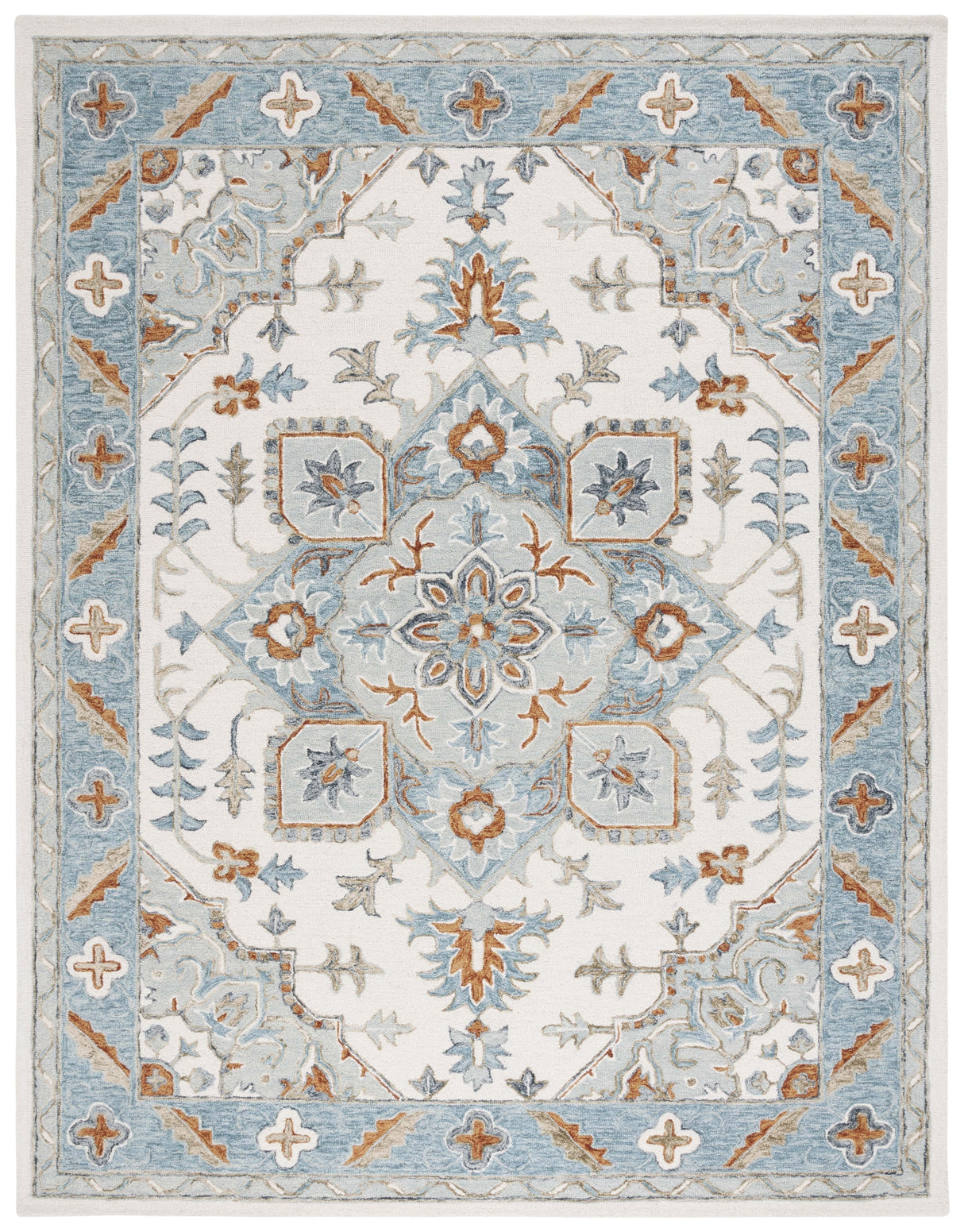 Safavieh Metro Met352M Ivory/Blue Rug.