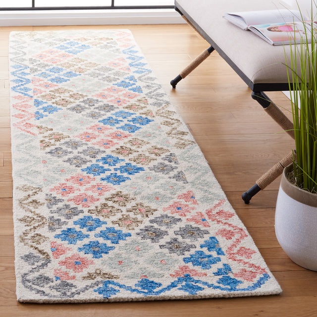 Safavieh Metro Met355M Ivory/Blue Rug.