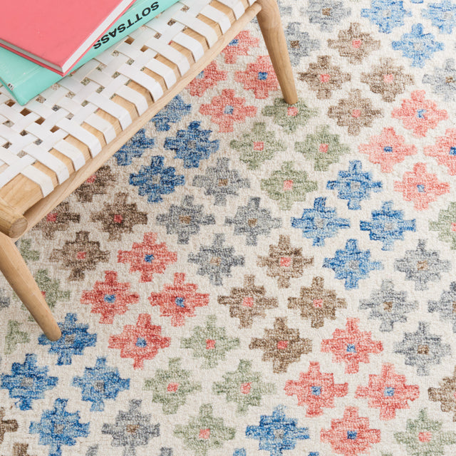 Safavieh Metro Met355M Ivory/Blue Rug.