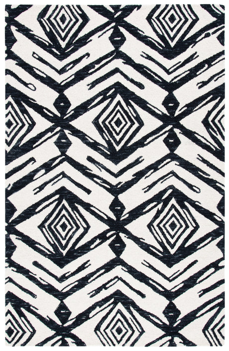 Safavieh Metro Met402Z Black/Ivory Rugs.