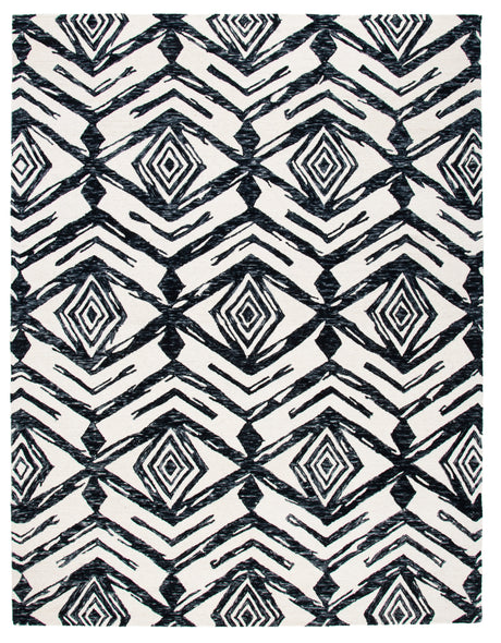 Safavieh Metro Met402Z Black/Ivory Rugs.