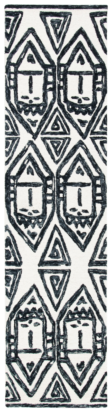 Safavieh Metro Met404Z Black/Ivory Rugs.