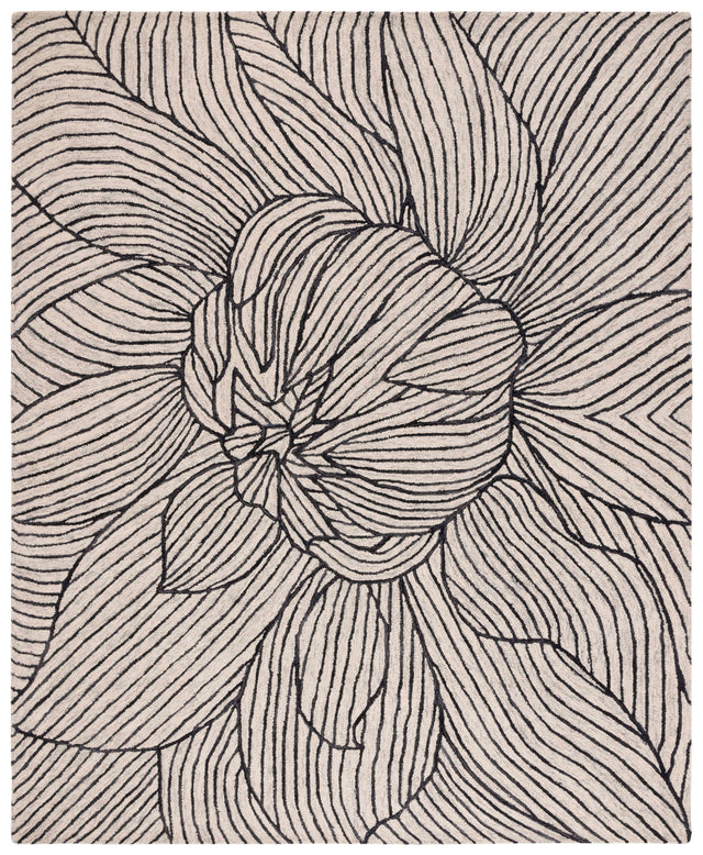 Safavieh Metro Met451Z Black/Ivory Rug.