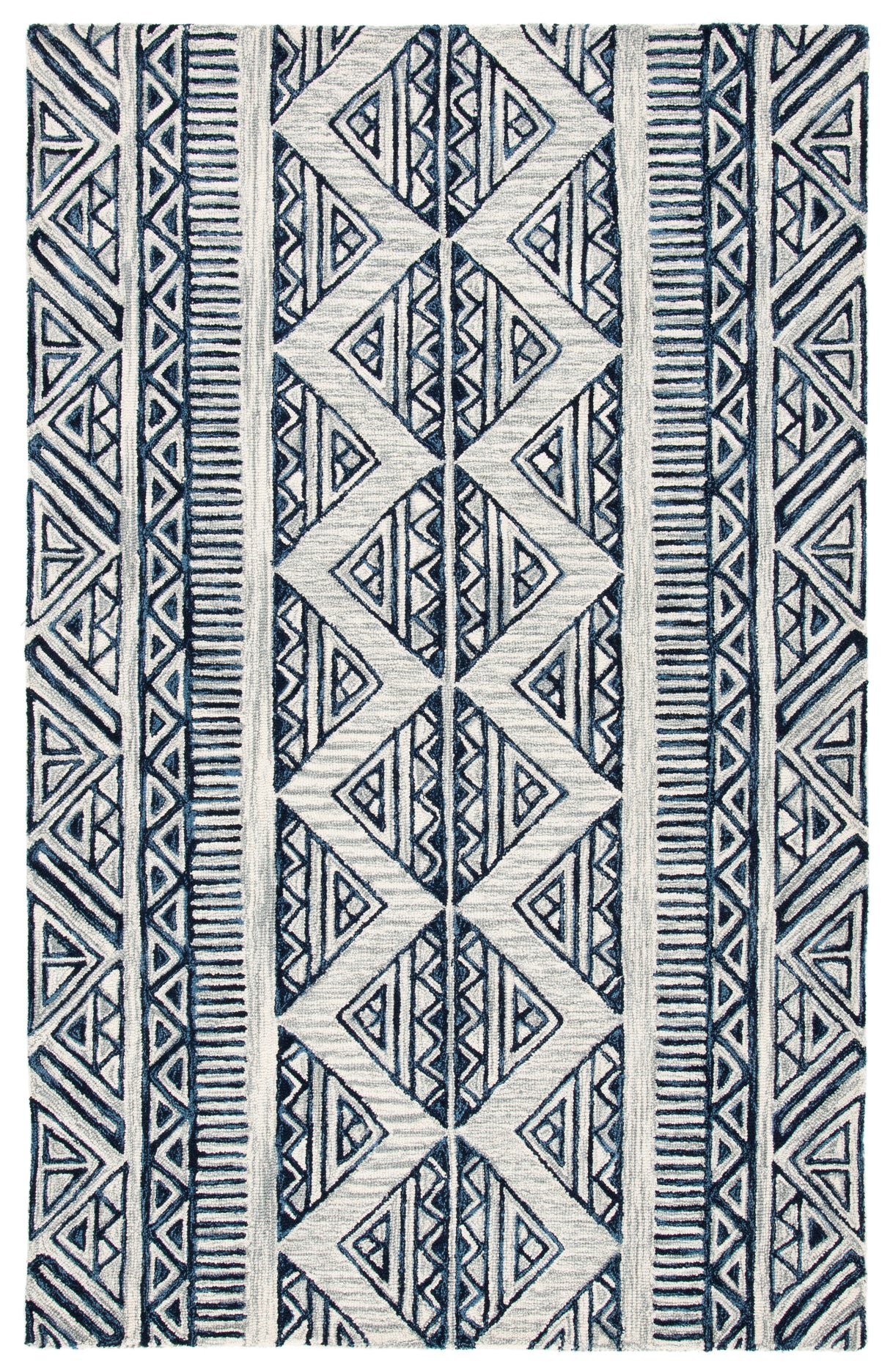 Safavieh Metro Met452M Blue/Ivory Rug.