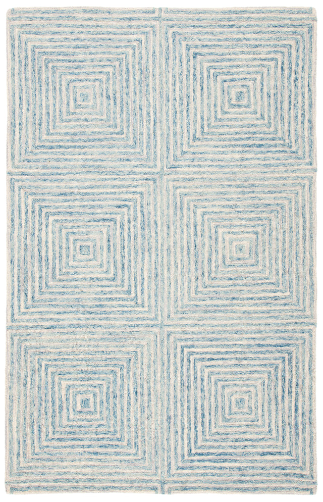 Safavieh Metro Met454L Light Blue/Ivory Rug.
