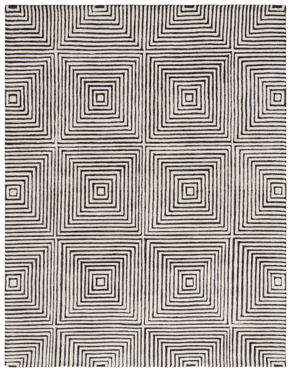 Safavieh Metro Met454Z Black/Beige Rug.