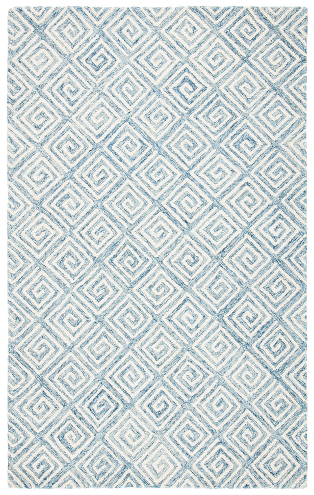 Safavieh Metro Met455L Light Blue/Ivory Rug.
