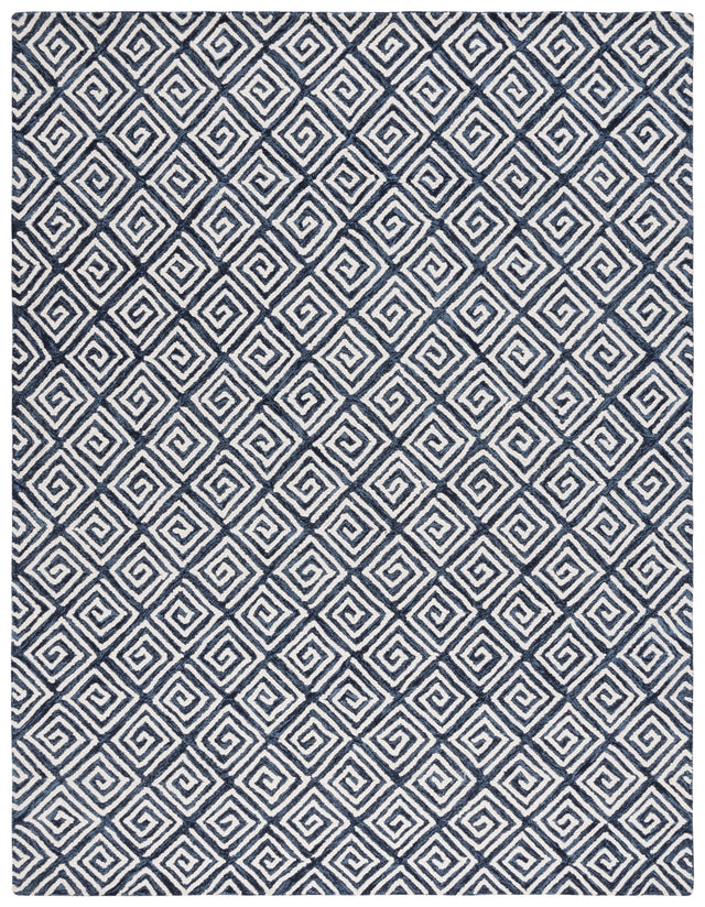 Safavieh Metro Met455N Navy/Ivory Rug.