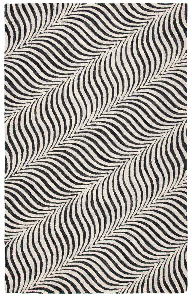 Safavieh Metro Met456Z Black/Beige Rug.