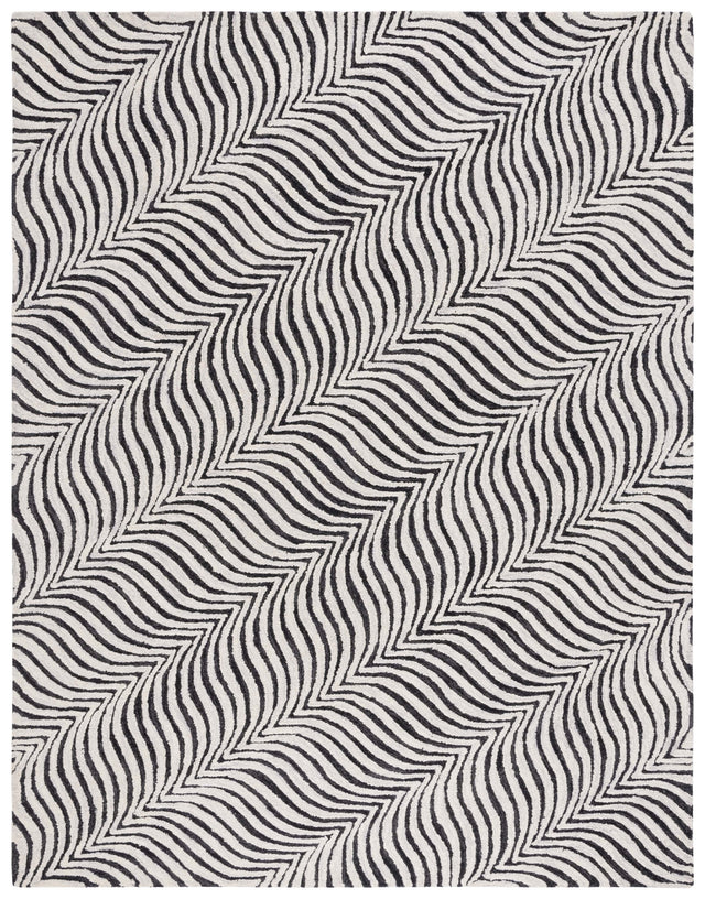 Safavieh Metro Met456Z Black/Beige Rug.