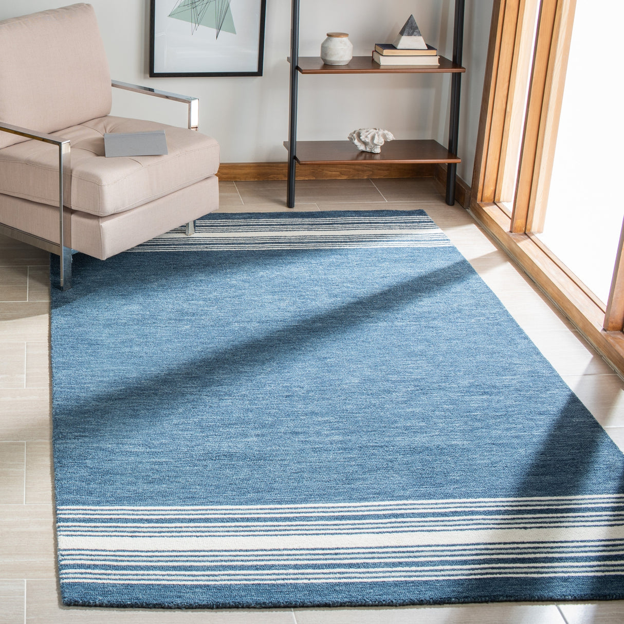 Safavieh Metro Met610M Blue/Ivory Rugs.