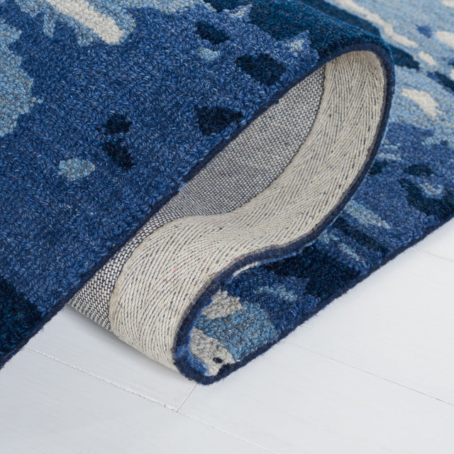 Safavieh Metro Met650M Blue/Ivory Rug.