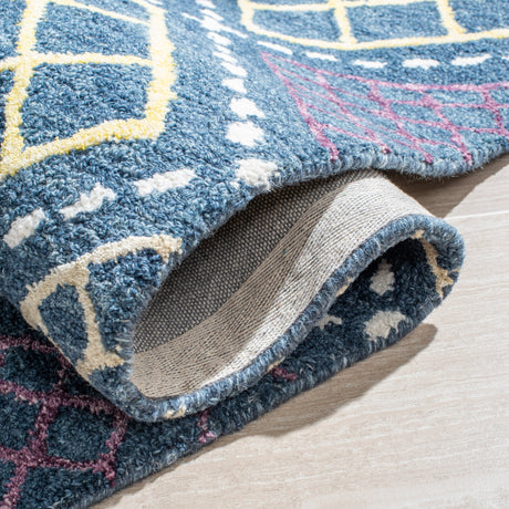 Safavieh Metro Met703M Blue/Yellow Rugs.