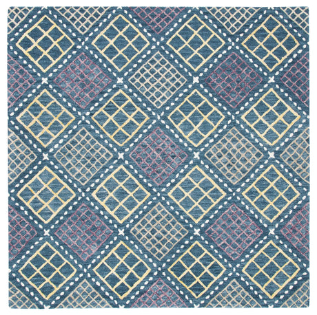 Safavieh Metro Met703M Blue/Yellow Rugs.