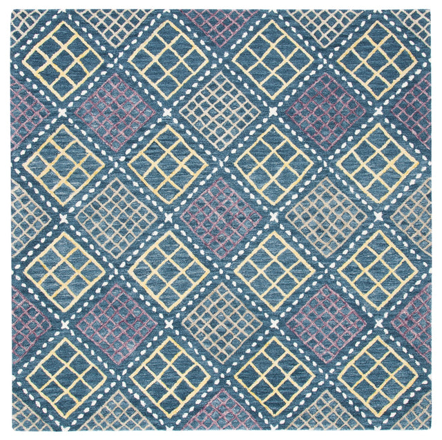 Safavieh Metro Met703M Blue/Yellow Rugs.