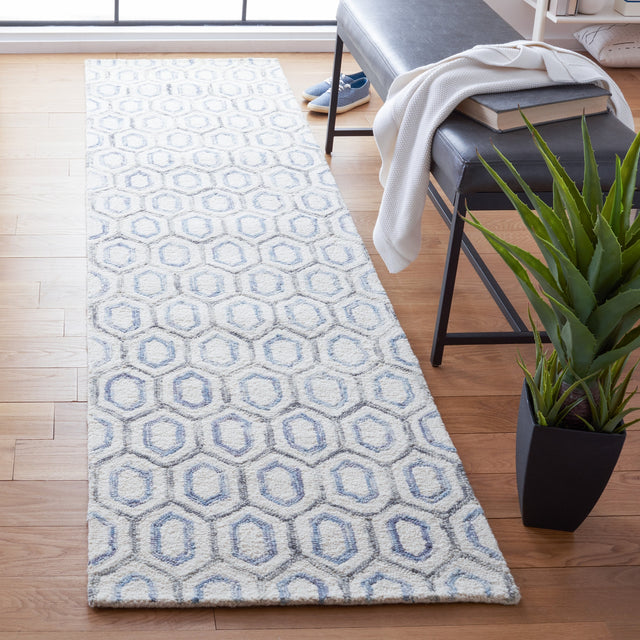 Safavieh Metro Met704A Ivory/Blue Rug.
