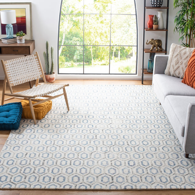 Safavieh Metro Met704A Ivory/Blue Rug.