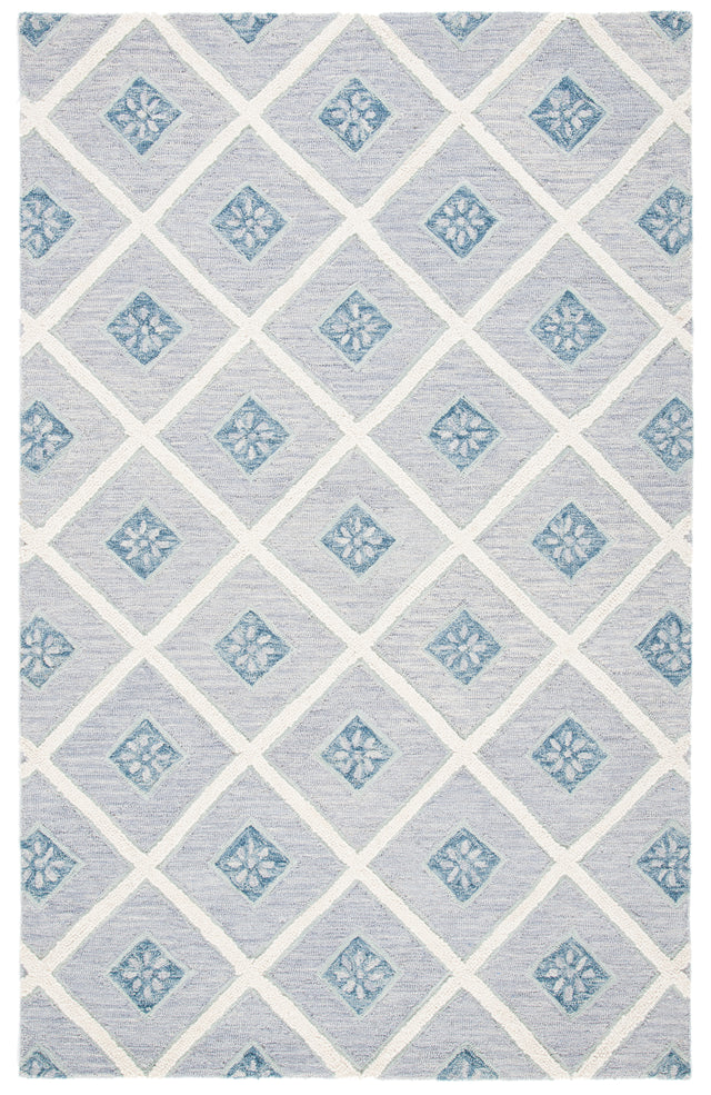 Safavieh Metro Met705L Blue/Ivory Rug.