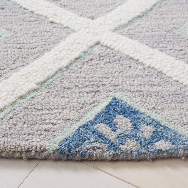 Safavieh Metro Met705L Blue/Ivory Rug.