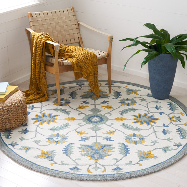 Safavieh Metro Met707L Ivory/Blue Rug.