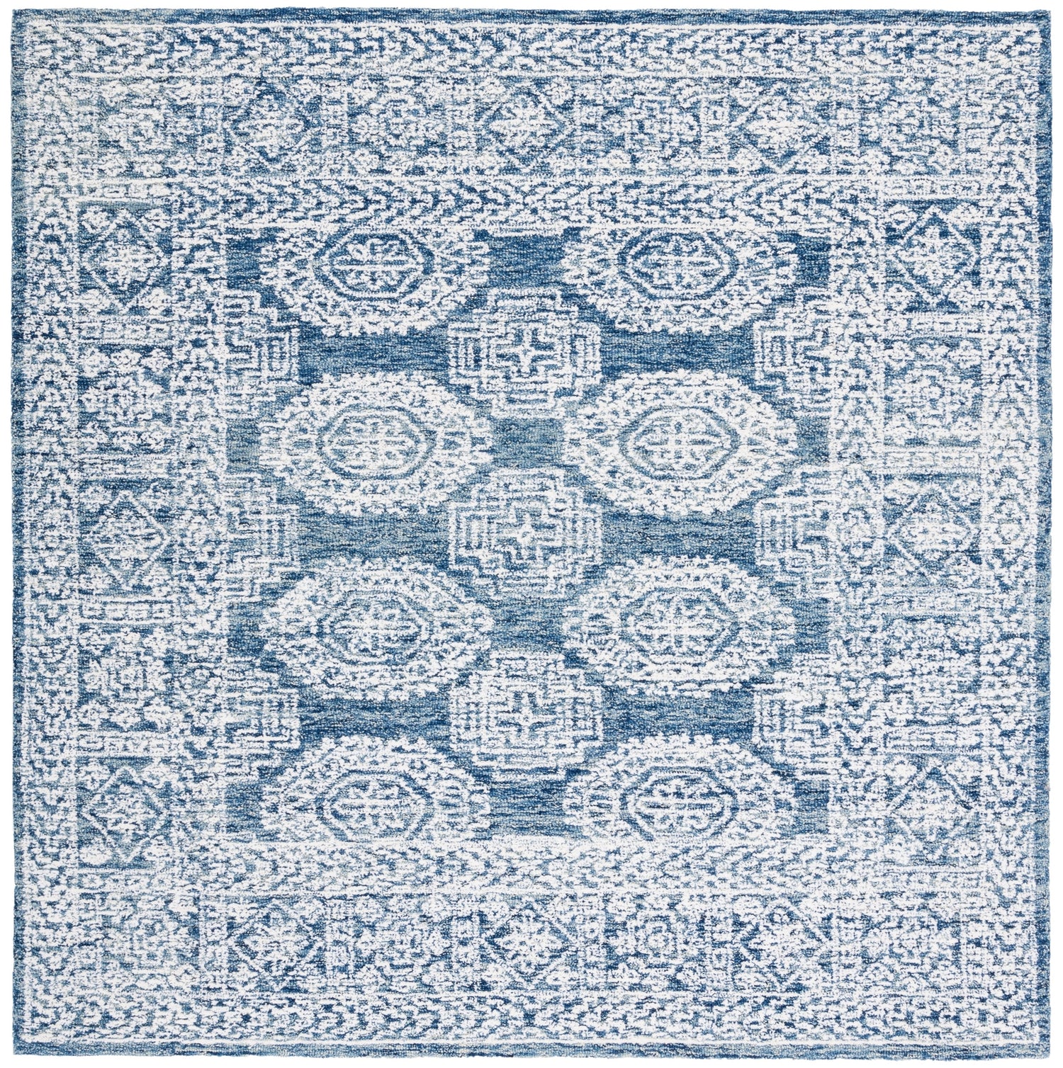 Safavieh Metro Met803M Natural/Blue Rugs.