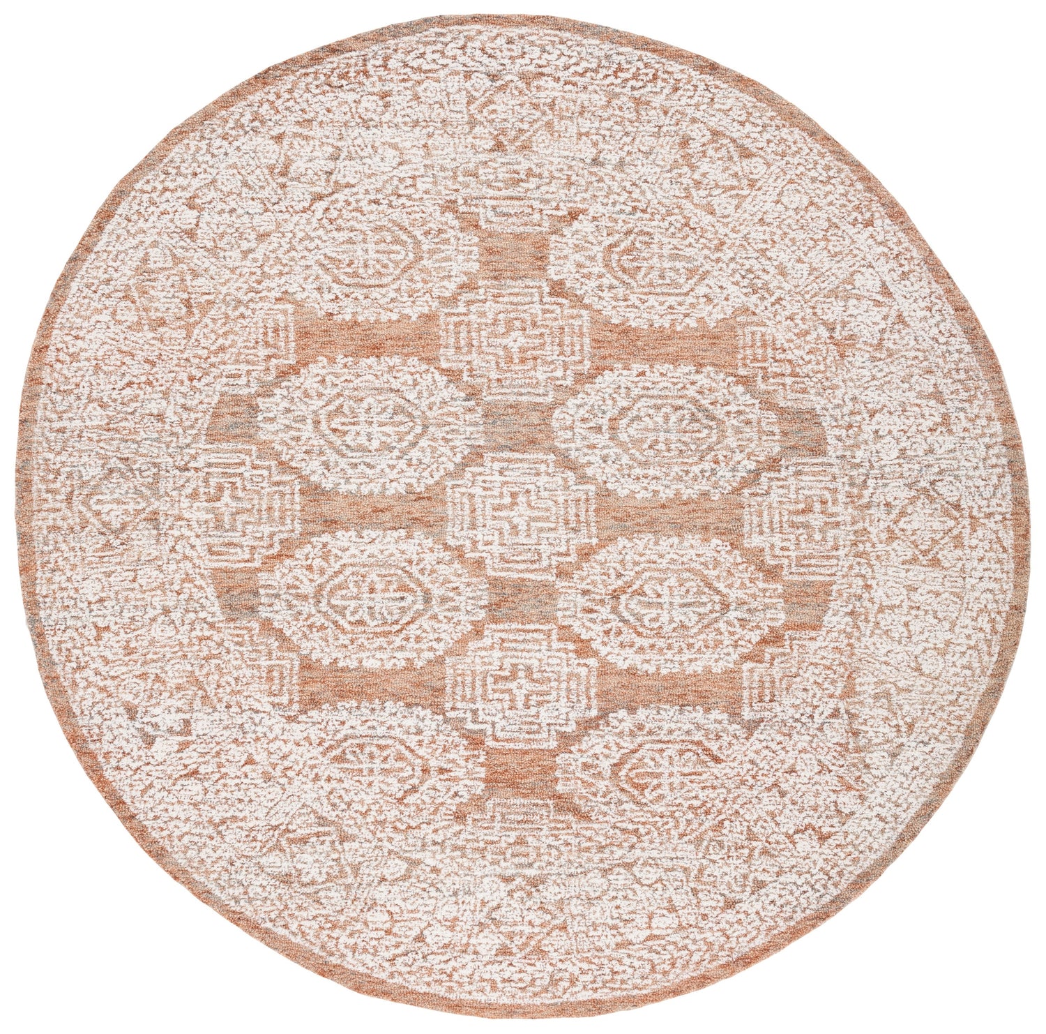 Safavieh Metro Met803P Natural/Rust Rugs.