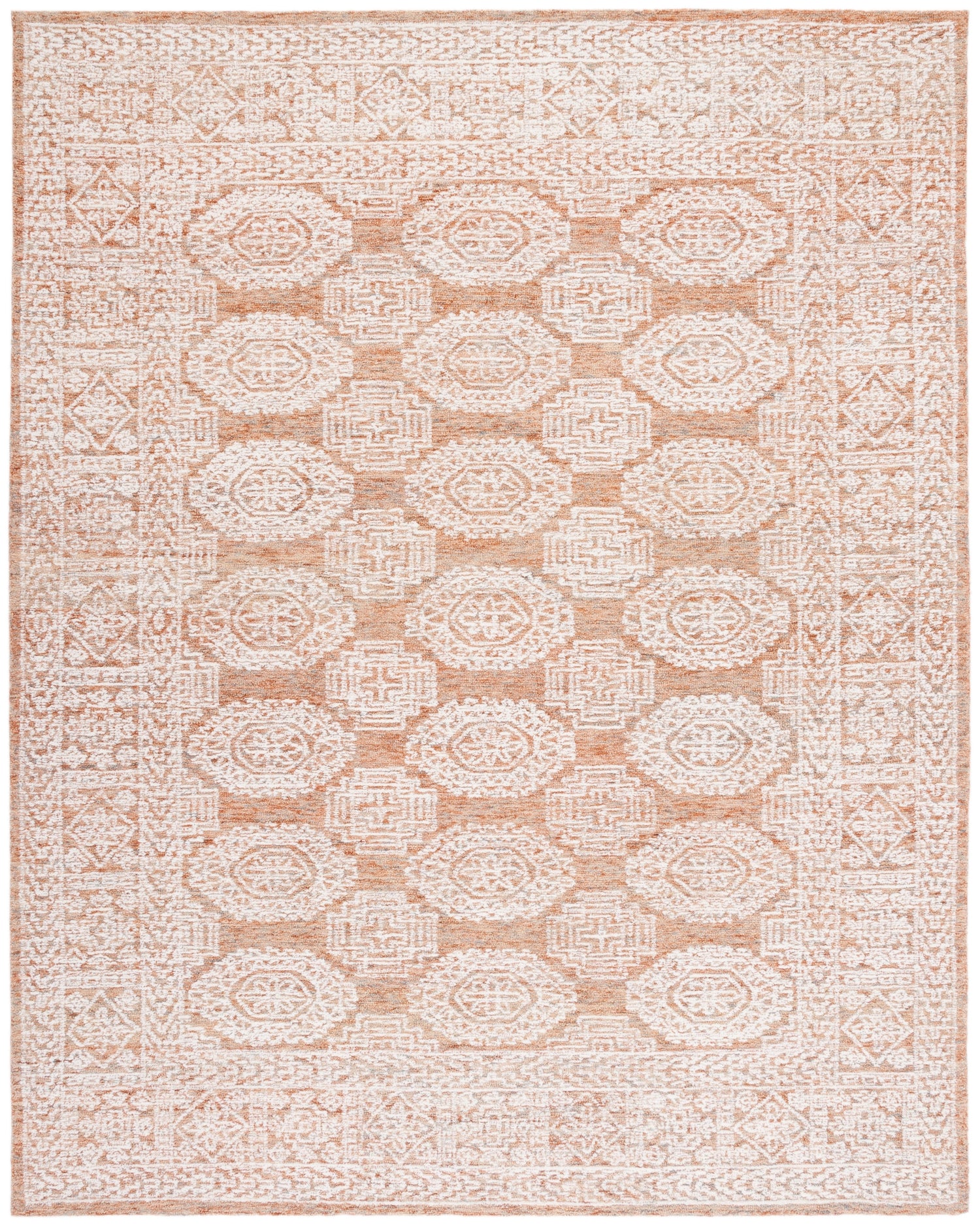 Safavieh Metro Met803P Natural/Rust Rugs.