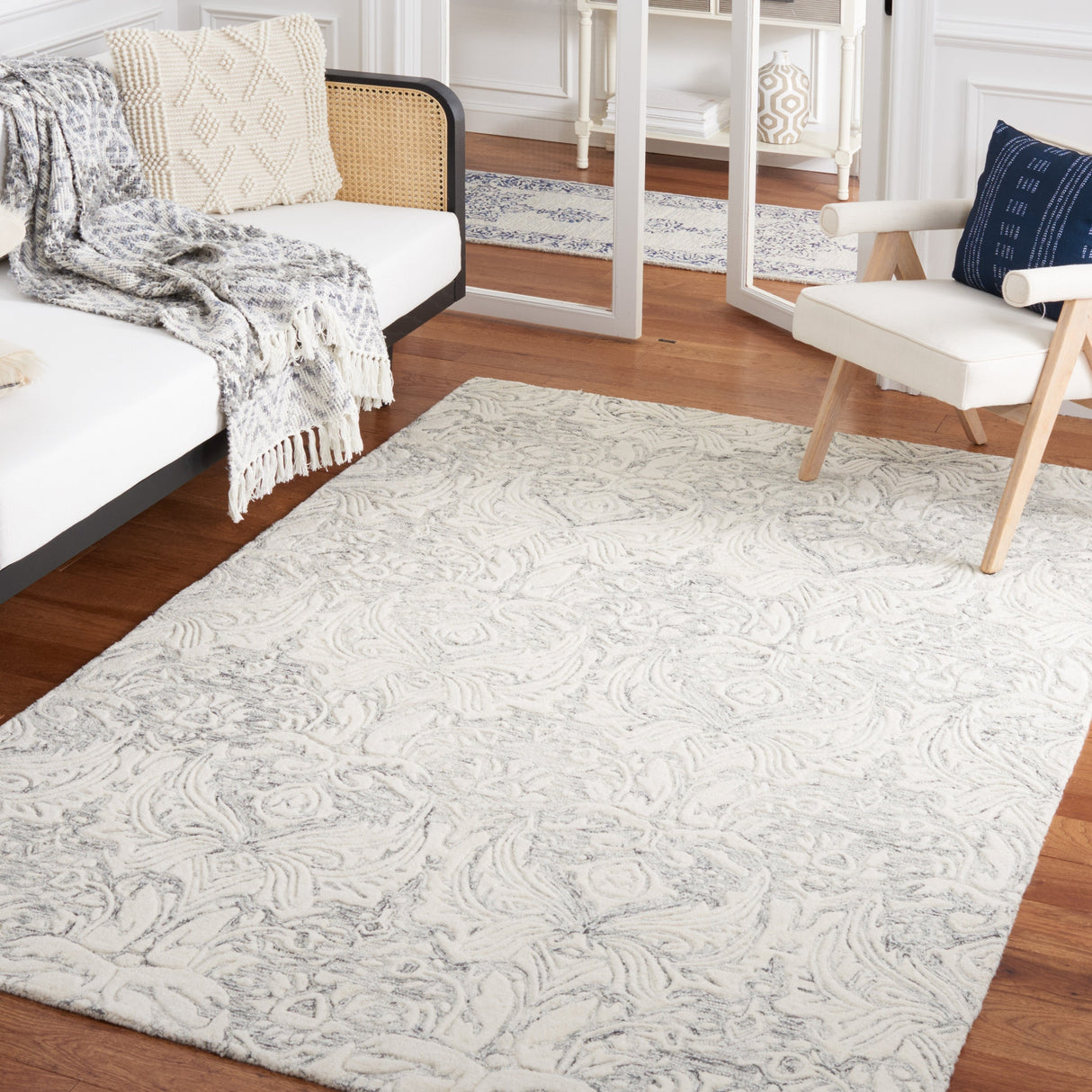 Safavieh Metro Met850F Grey/Ivory Rug.