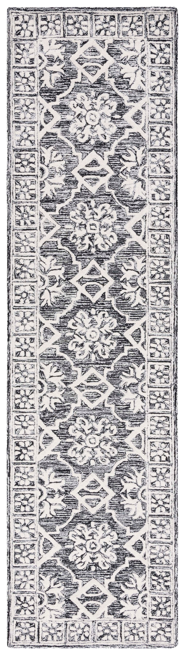 Safavieh Metro Met851Z Black/Ivory Rug.