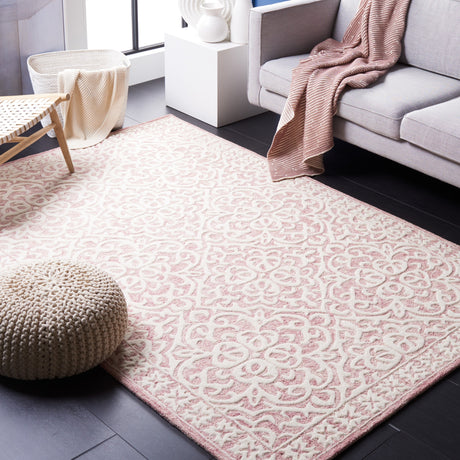 Safavieh Metro Met857U Pink/Ivory Rug.