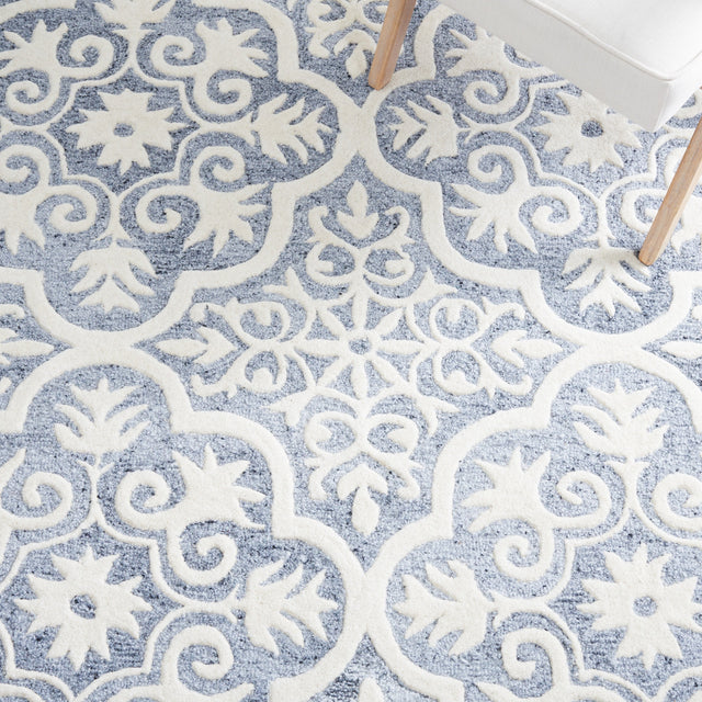 Safavieh Metro Met859L Light Blue/Ivory Rug.