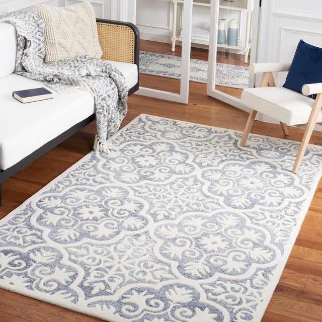 Safavieh Metro Met859L Light Blue/Ivory Rug.