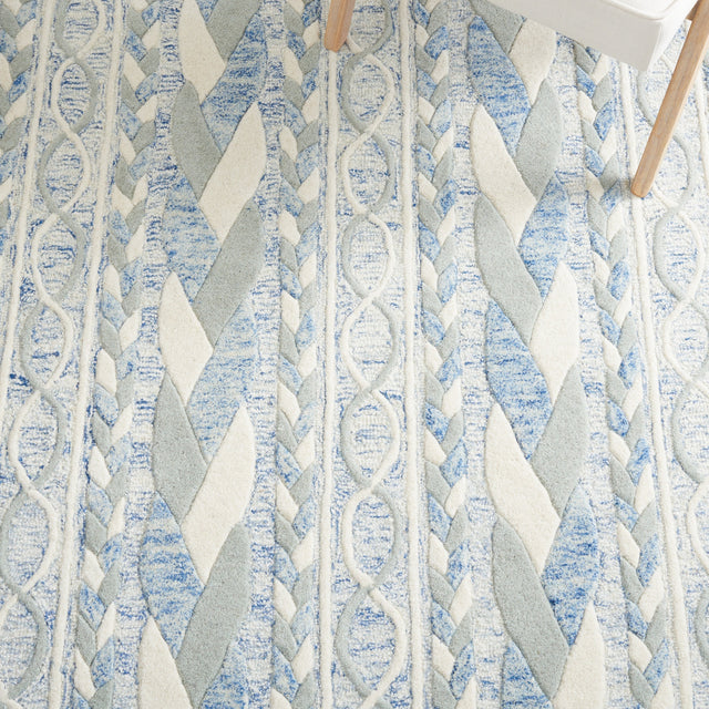 Safavieh Metro Met863M Blue/Ivory Rug.