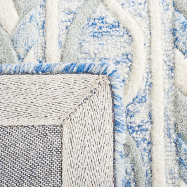 Safavieh Metro Met863M Blue/Ivory Rug.