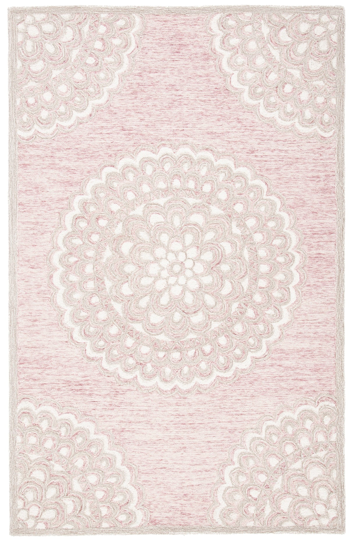 Safavieh Metro Met901U Dark Pink/Ivory Rug.